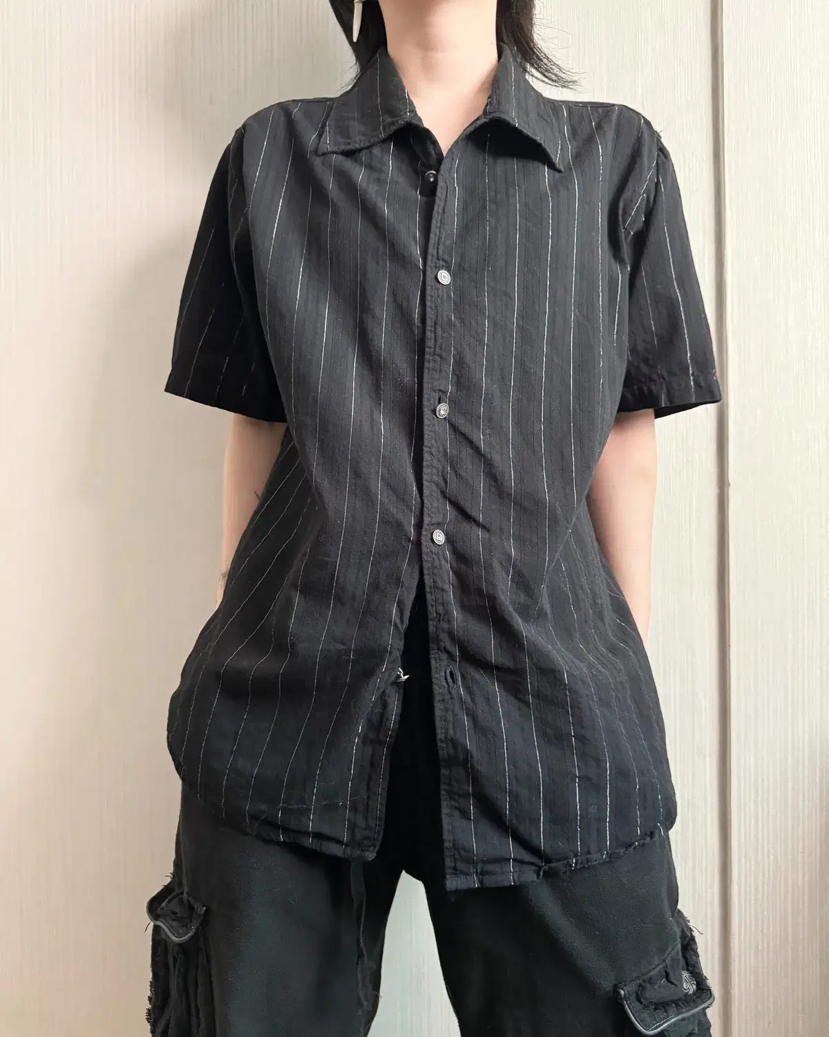 In the attic stripe pattern shirt